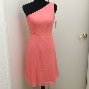 NWT David’s bridal size 0 coral dress